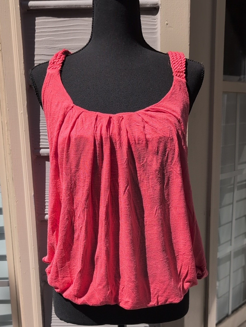 One Clothing Bubble Hem Racerback Tank Top